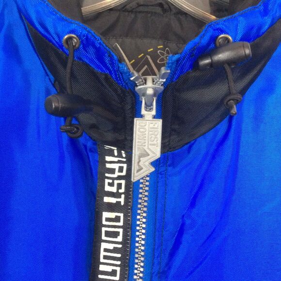 Vintage First Down Ski Jacket Mens Sz XXL Techno Street Wear Snow HeavyDuty Blue - Picture 7 of 12